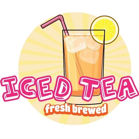 Signmission Safety Sign, 9 in Height, Vinyl, 6 in Length, Iced Tea D-DC-8-Iced Tea